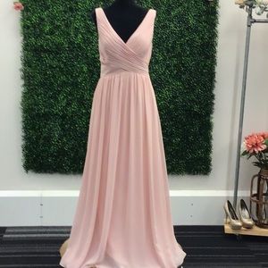 Blush bridesmaid dress